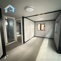 Maison conteneur extensible de 20 pieds fabriquée en Chine, 2-3 chambres, mini-villa préfabriquée, maison mobile préfabriquée pour usage en bureau extérieur