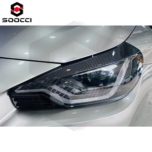 Alis lampu depan peningkatan baru serat karbon kering untuk BMW G87 M2 lampu depan alis kualitas tinggi Trim penutup lampu - Product Image 5