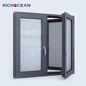 หน้าต่างบานเปิดอลูมิเนียม RICHOCEAN จากเมืองฝอซาน ประเทศจีน พร้อมราวกันตกและมุ้งลวด - Product Image 5