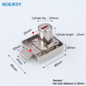 ROEASY 22 mm 32mm Zinc Alloy Drawer <strong>Lock</strong> <strong>Cupboard</strong> <strong>Lock</strong> <strong>for</strong> Furnture - Product Image 6