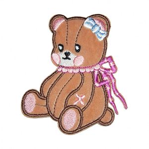 IRon <b>On</b>/<b>Sew</b> <b>on</b> Kawaii Embroidered Cartoon Baby Feeder Gift Box Clothing Bear <b>Patch</b> for Kids Clothes Hat Bag Decoration - Product Image 6