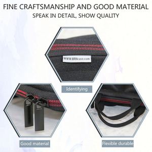 Customizable EVA Outdoor Travel Portable Wine Glasses Case Box Shockproof Red Wine <b>Bottle</b> Bag with England Style Custom Color - Product Image 4