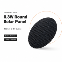 Panel Surya Sirkular Efisiensi Tinggi 0.3W-3W SMT untuk Lampu Tiang Surya Luar Ruangan