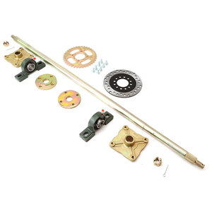 Kit Essieu Arrière Complet 810mm Pour Go Kart – Roues, Direction, Pignon – NEUF