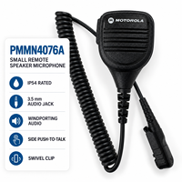 Microphone d'épaule Motorola PMMN4076 avec réduction du bruit et protection contre le vent, radio bidirectionnelle, IP54 pour XPR3300e XPR3500e Sécurité