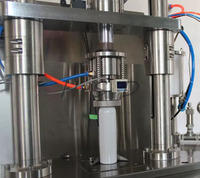 Unité de traitement sécurisée pour le conditionnement en aérosol de produits de soin de la peau, machine de remplissage d'aérosols BOV (Bag on Valve) pour le remplissage par lots