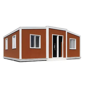 Casa contenedor móvil para vivir, 2 dormitorios, 2 baños, chalets prefabricados amueblados, casa contenedor extensible de 20 pies y 2 dormitorios - Product Image 1