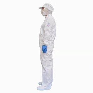 Zixi Food Factory <b>Work</b> Uniforms, Men's Workwear Sets, White, Oil-proof, <b>Waterproof</b>, Durable - Product Image 4
