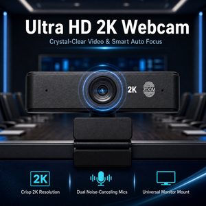 Cámara Web 2K OEM ODM H202, Suministro de Fábrica, 60FPS USB con Micrófono Dual, Enfoque Automático, <span class=keywords><strong>Zoom</strong></span> Táctil para Videollamadas, Mayorista, CE RoHS FCC - Product Image 5