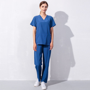 Mono elástico clásico de poliéster rayón Spandex para niñas, uniformes de Hospital, uniformes para mujeres, abrigos de laboratorio médico, uniforme de enfermera - Product Image 3