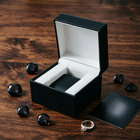 Boîte d'emballage rigide élégante pour montres intelligentes, en carton gris gaufré avec pelliculage mat