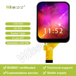 Wiseco 1.69 inch HD IPS màn hình 240*280 Độ phân giải <span class=keywords><strong>169</strong></span> inch ổ cắm 4 dòng SPI <span class=keywords><strong>LCD</strong></span> module Màn hình hiển thị OEM chức năng cảm ứng - Product Image 2