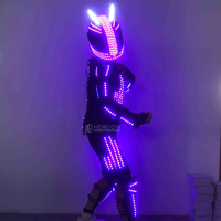 Costumes de scène LED de haute qualité pour robot, soirée dansante, boîte de nuit, performance, polyester, unisexe