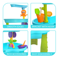 JinYing Nouvelle Arrivée Jeu Extérieur Trois Couches Trois Pieds Plage de Sable Table à Eau Enfants pour Enfants Tout-Petits