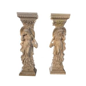 Moderno diseño europeo piedra arte puerta marco escultura edificio construcción mármol columna romana puerta para uso al aire libre - Product Image 2