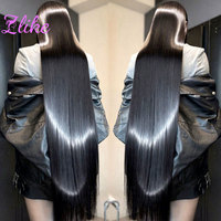 Pelucas de Cabello Humano con Frente de Encaje HD de 250 Densidades, Negras Naturales, Lisas, para Mujer, 13x4, Pre-Arrancadas, Sin Pegamento