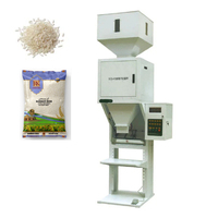 Machine de remplissage, pesage, scellage et emballage semi-automatique pour sacs préformés, pour sucre, riz, haricots secs, provenant d'une usine chinoise