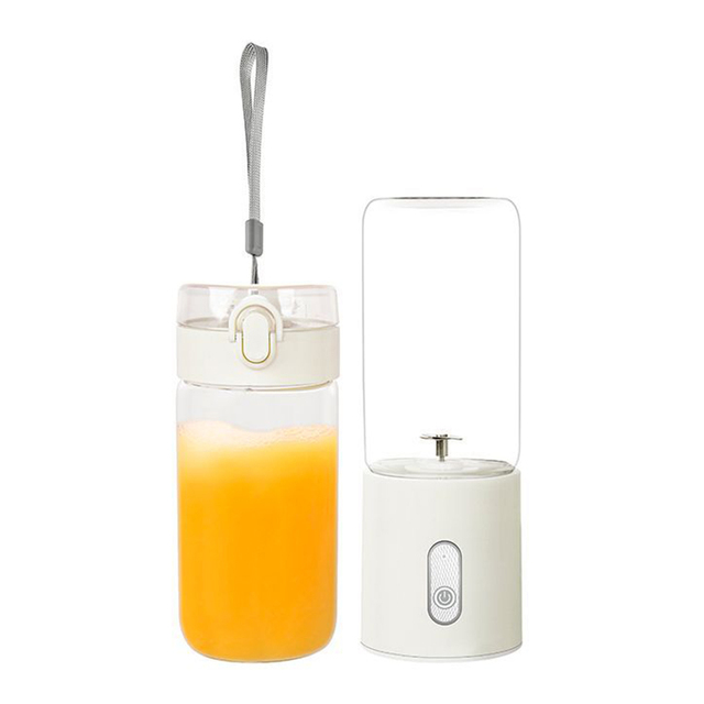 2025 USB Rechargeable Mini Blender Cup Portable 2-in-1Electric Juicer for Smoothies & Shakes, On-the-Go Use