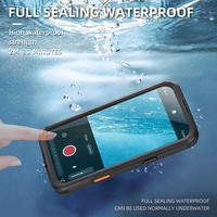 Compatible avec l'IPhone 16 Plus Boîtier étanche IP68 pour la natation avec protecteur d'écran et lanière intégrés