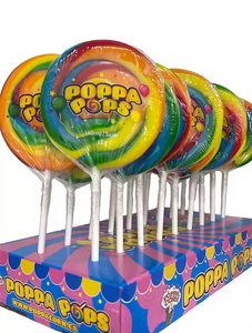 High Quality 85g Hard Candy Lollipops Big Size Rainbow Mixes Fruity Flavored <strong>Sour</strong> <strong>Sweets</strong> Low Price Bag Packaging Gift Candy - Product Image 6
