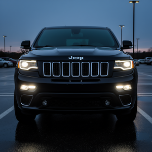 Juego de Faros Antiniebla 2014-2016 para Grand Cherokee, Luces de Conducción Halógenas de 12V, Repuestos Nuevos, Carcasa Negra, Modelo Cromado P0437 - Product Image 2