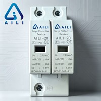 Parafoudre AC 275V 10kA Classe II T2 SPD 10kA 1P+N Dispositif de protection contre la foudre IEC61643