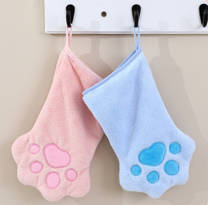 Gant de séchage pour animaux de compagnie en microfibre à motif de patte mignon, super absorbant, pour le bain, vente en gros - Product Image 5