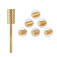 HYTOOS Fraise à ongles en carbure dorée, grande barillette, 3/32, pour manucure, élimination du gel, accessoires de perçage, fournisseur