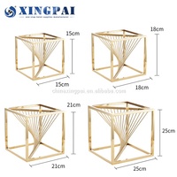 XINGPAI Offre Spéciale hôtel de mariage de haute qualité inoxydable banquet buffet gâteau stand de luxe personnalisé dessert buffet présentoir