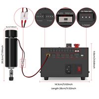 Nouveau kit moteur de broche 500W 11000 tr/min avec boîtier de commande intégré pour routeur CNC, machine de gravure CNC à haut niveau de sécurité, Husillo CNC