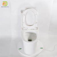 WC moderne en céramique à chasse d'eau cyclonique, cuvette en porcelaine, à poser au sol, avec siphon, toilettes monobloc pour salle de bain