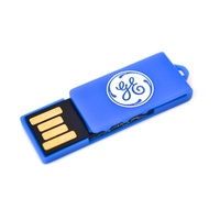 Klip Kertas Mini Hadiah Kustom USB Flash Drive, Flash Disk USB 8GB 16GB 32GB