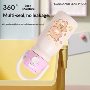 Cartoon Cute <b>Large</b>-Capacity Portable Bouncing Handle Stainless Steel Thermos Mug Students Outdoor Dual-Use Leak-Proof Handy <b>Cup</b> - Product Image 3