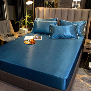 Drap-housse de qualité supérieure Drap-housse de lit de couleur unie européenne pleine grandeur - Product Image 6