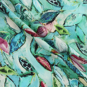 Chất lượng cao in kỹ thuật số trên Viscose rayon <span class=keywords><strong>crepe</strong></span> vải cho váy vải - Product Image 5