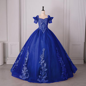 LY-PD0183 Вечерние платья на заказ, современные кружевные вечерние платья с короткими рукавами и блестками, для выпускного вечера, для женщин, в пол, из натурального XL - Product Image 4