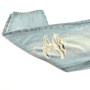 Özelleştirilmiş moda kadın geniş bacak pantolon yaz yeni tasarım Denim Harem pantolon - Product Image 2