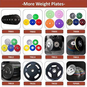 Dischi Bumper Colorati in Gomma per Sollevamento Pesi e Allenamento di Forza, Vendita Diretta dalla Fabbrica - Product Image 5