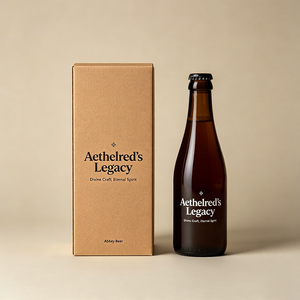 Scatola per Birra Artigianale Pieghevole con Logo Personalizzato, Confezione in Carta con Lamina Dorata, Produzione Diretta - Product Image 2