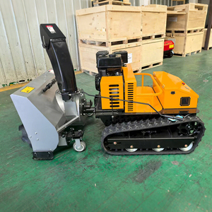 ホットセール CE認証 リモコン式芝刈り機 果樹園 庭園 ランドスケープ ロボット芝刈り機 ガソリン式クローラー ロボット芝刈り機 スノーブロワー付き - Product Image 3
