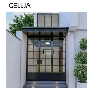 Sunmica Design contemporain Balançoire <span class=keywords><strong>coulissante</strong></span> ouverte en alliage d'aluminium <span class=keywords><strong>Porte</strong></span> en verre moustiquaire en acier inoxydable pour hôtel maison usage extérieur - Product Image 5