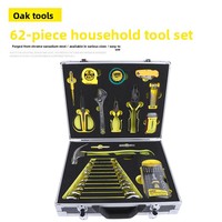 Kit d'outils ménagers de 62 pièces pour l'entretien quotidien, la réparation automobile et électrique, ensemble de matériel multifonctionnel, cadeau