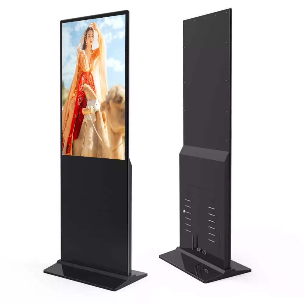 Tầng thường vụ 43 49 55 inch Android video LCD Máy nghe nhạc quảng cáo kiosk dọc Totem cảm ứng kỹ thuật số biển hiển thị