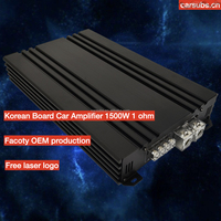 Amplificateur stéréo de voiture mono RMS 1500W 1D, amplificateur de subwoofer SPL à basses puissantes, crête 3000W, max 1 ohm, amplificateur de voiture classe D monoblock