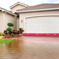 Barrera de Control de Inundaciones de Plástico ABS en Forma de L, Móvil y Desmontable, Dispositivo de Control de Inundaciones para Garajes Subterráneos