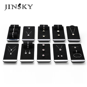 Light Luxury Microfiber Jewelry Display Stand High End Counter Display Props For Watch <b>Necklace</b> <b>Ring</b> Earring - Product Image 1