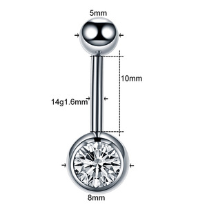 14G di Titanio di cristallo su ordinazione anello del tasto di <span class=keywords><strong>pancia</strong></span> <span class=keywords><strong>piercing</strong></span> anelli di <span class=keywords><strong>pancia</strong></span> dei monili stab commercio all'ingrosso esterno filo di <span class=keywords><strong>Pancia</strong></span> <span class=keywords><strong>Piercing</strong></span> - Product Image 5