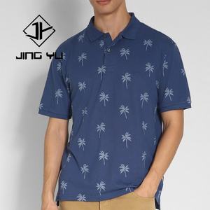 OEM Custom logo Luxury High Quality Stretch Milk Silk Vintage Printed Golf <b>Shirt</b> for Men - Product Image 1