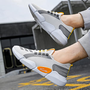 Zapatillas de Correr para Hombre Ligeras Transpirables de Malla Suave sin Cordones con Característica Elástica para Caminar de Malla Transpirable Estilo Walking - Product Image 5