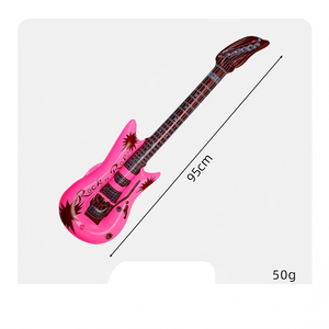 Instruments de musique gonflables en PVC : Microphone, Guitare, <span class=keywords><strong>Saxophone</strong></span>, Clavier électronique, Radio pour les célébrations d'anniversaire - Product Image 5